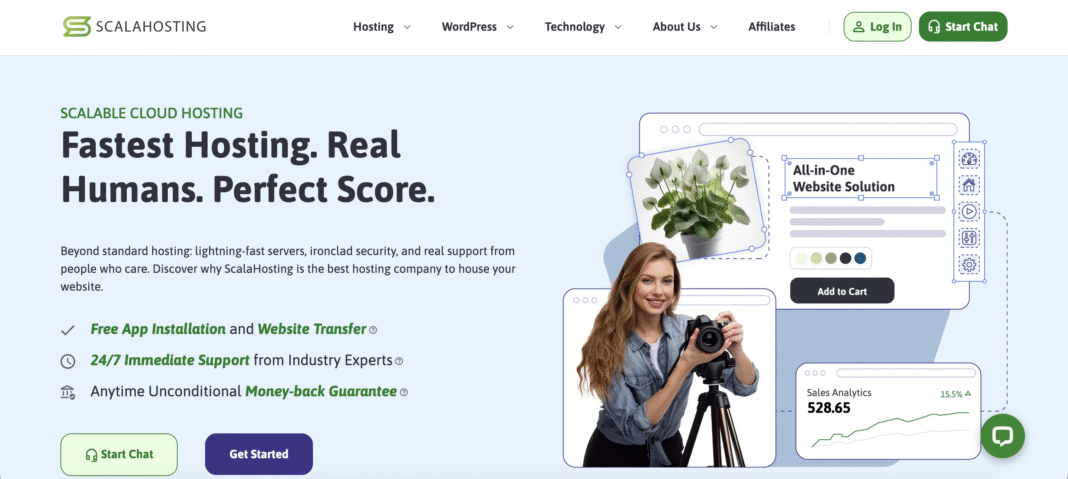 ScalaHosting Screenshot