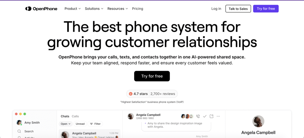 OpenPhone Screenshot