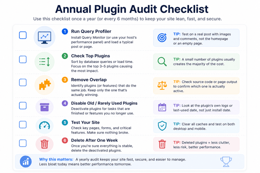 Annual Plugin Audit Checklist