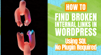 How to Find Broken Internal Links in WordPress Using SQL - No Plugin Required