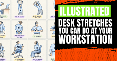 Illustrated Desk Stretches You Can Do at Your Workstation
