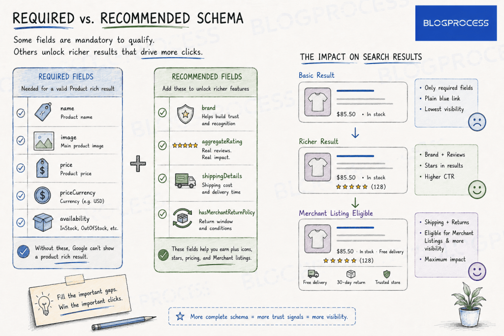 Required vs. Recommended Schema Guide