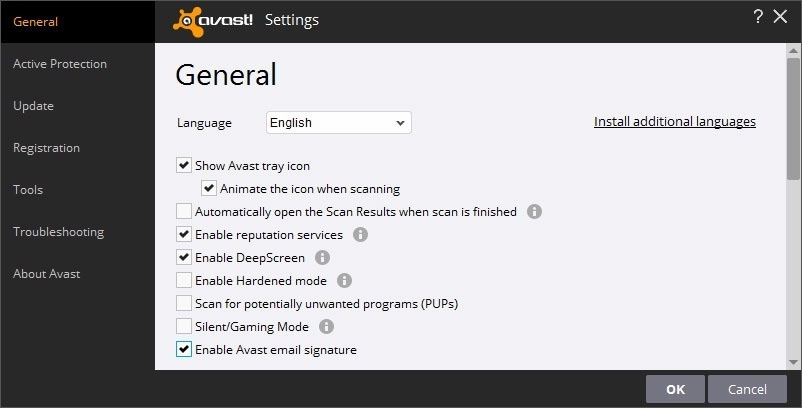 Turn Off Avast 2016 Footer Signature in your E-mails